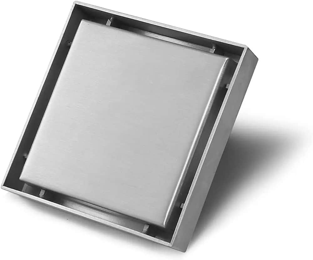 High Quality Black Square Tile Insert Bathroom Trap Sus304 Anti Odor Linear Stealth Deodorant Stainl