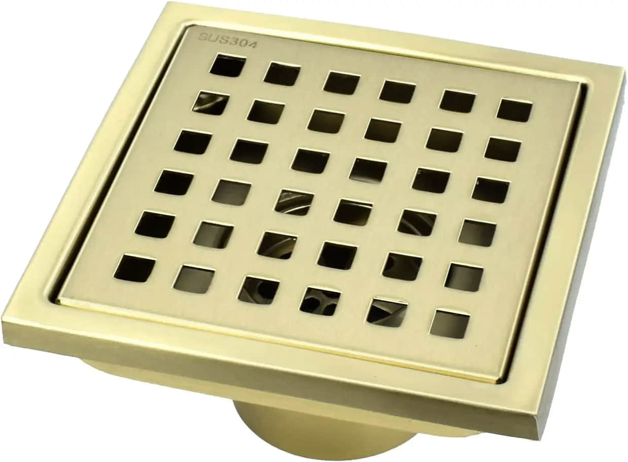 High Quality Black Square Tile Insert Bathroom Trap Sus304 Anti Odor Linear Stealth Deodorant Stainl