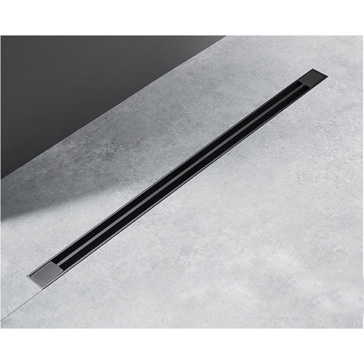 New design extreme narrow bathroom slim long drain Solid stainless steel  floor drain shower channel