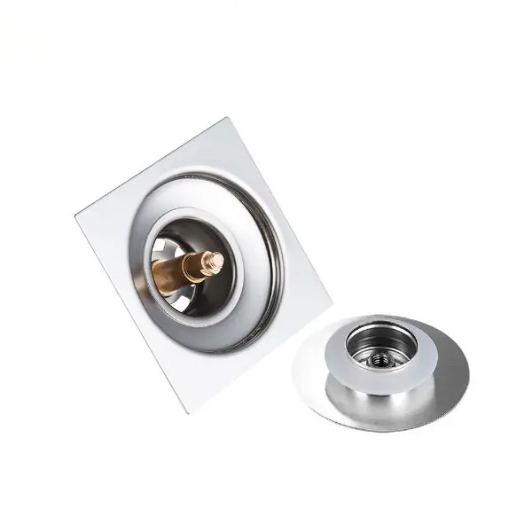 Hair Catcher Shower Drain 6 inch stainless steel bounce pop-up floor drain for Bathroom Kit