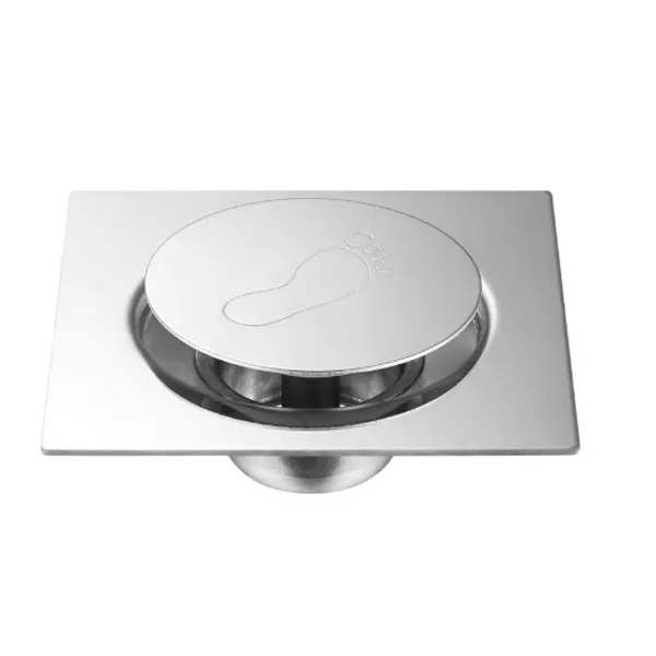 Hair Catcher Shower Drain 6 inch stainless steel bounce pop-up floor drain for Bathroom Kit