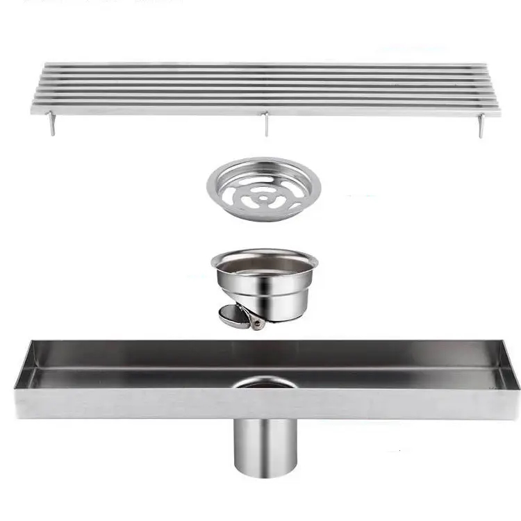 linear long rectangular shower floor drain insert tile variety of lengths to meet different sizes