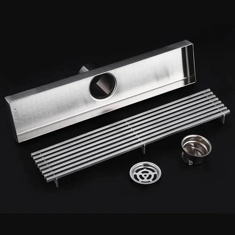linear long rectangular shower floor drain insert tile variety of lengths to meet different sizes