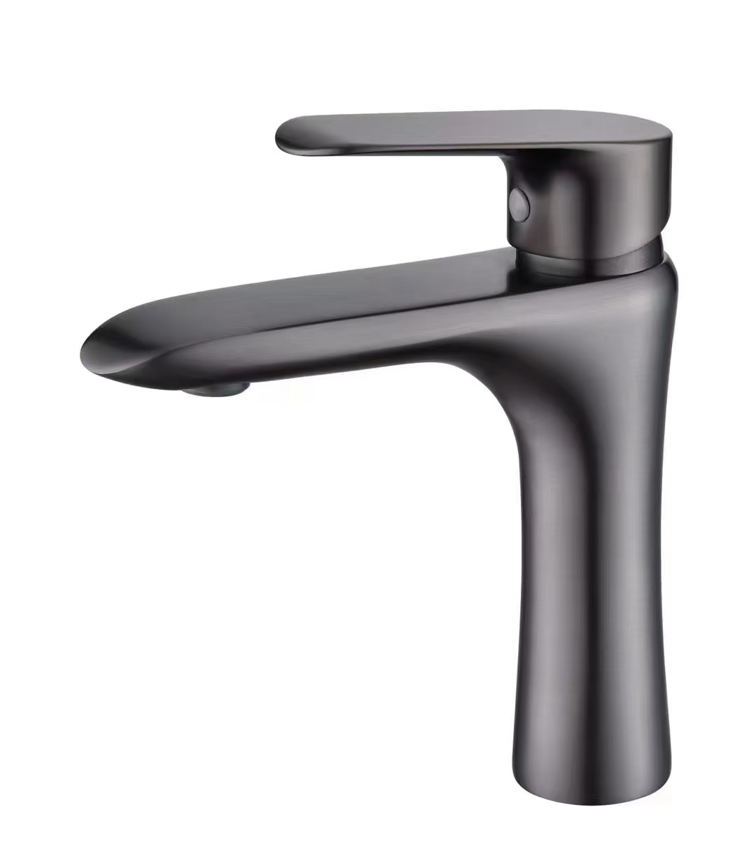 Cold and Hot Water Faucet White Pure Copper Washbasin Sink Bath Bath Household Gun Grey Basin Faucet